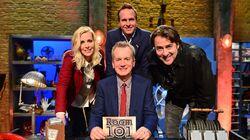 Sara Pascoe, Jonathan Ross, Michael Vaughan Sara Pascoe, Jonathan Ross, Michael Vaughan