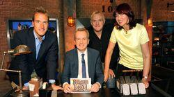 Greg Davies, Ben Fogle, Janet Street-Porter Greg Davies, Ben Fogle, Janet Street-Porter