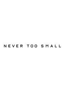 Never Too Small Never Too Small