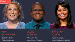 Amy Schneider Vs. Jamal Rogers Vs. Krystina Alfano, show # 8473. Amy Schneider Vs. Jamal Rogers Vs. Krystina Alfano, show # 8473.