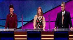 James Holzhauer Vs. Megan Browndorf Vs. Rob Wolf, show # 7939. James Holzhauer Vs. Megan Browndorf Vs. Rob Wolf, show # 7939.
