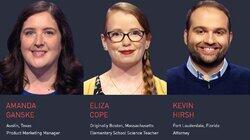 Amanda Ganske Vs. Eliza Cope Vs. Kevin Hirsh, show # 8346. Amanda Ganske Vs. Eliza Cope Vs. Kevin Hirsh, show # 8346.