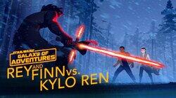 Rey and Finn vs. Kylo Ren Rey and Finn vs. Kylo Ren