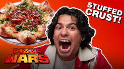 Xolo Maridueña Taste Tests the Ultimate Stuffed Crust Pizza Xolo Maridueña Taste Tests the Ultimate Stuffed Crust Pizza