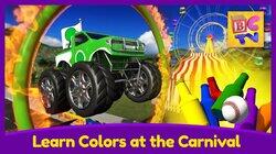 Learn Colors for Kids with Monster Trucks and a Fun Carnival Game Learn Colors for Kids with Monster Trucks and a Fun Carnival Game
