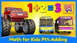 Learn Math for Kids - Adding with Monster Trucks Learn Math for Kids - Adding with Monster Trucks