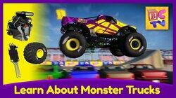 Learn About Monster Trucks and Internal Combustion Engines for Kids - Monster Truck Stunts and More Learn About Monster Trucks and Internal Combustion Engines for Kids - Monster Truck Stunts and More